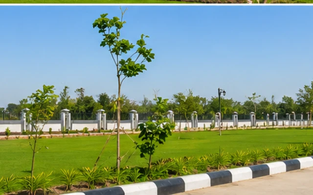 Eco City Hills entry road